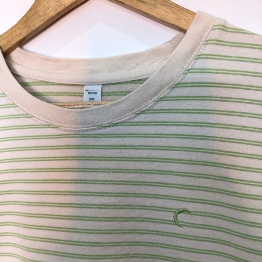 ZYIA Striped Crewneck Sweater Cream & Olive Green Size XXL - Picture 6 of 11